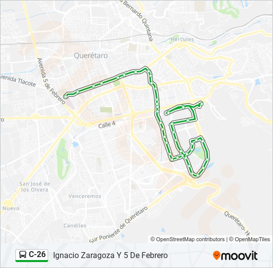 C-26 bus Line Map