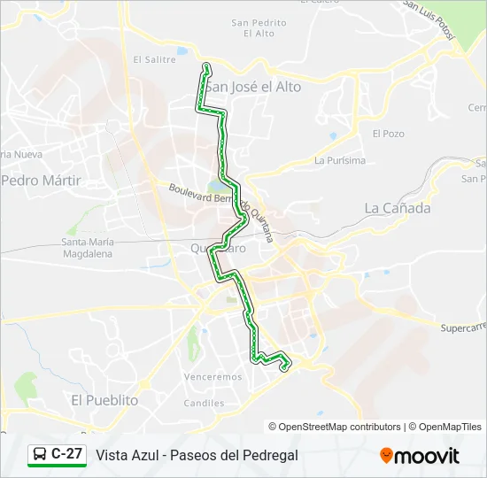 C-27 Bus Line Map