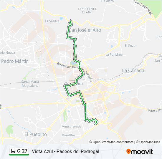 Mapa de C-27 de autobús