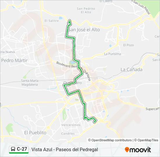 C-27 Bus Line Map