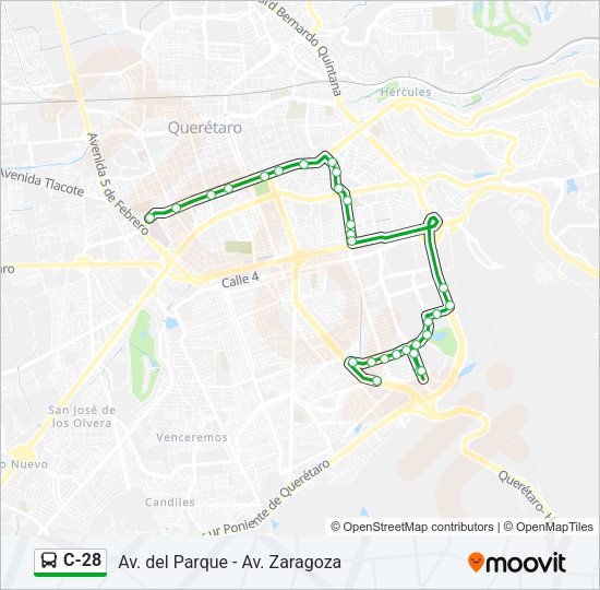 C-28 Bus Line Map