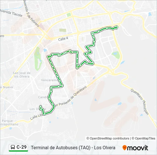 C-29 Bus Line Map