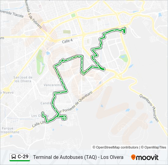 C-29 Bus Line Map