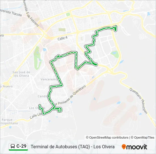 C-29 Bus Line Map