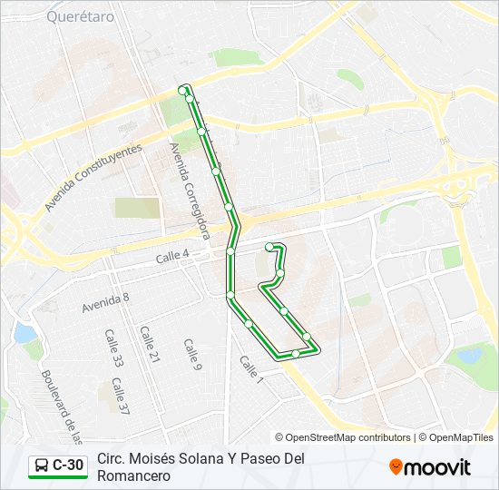 C-30 bus Line Map