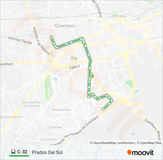 C-32 Bus Line Map