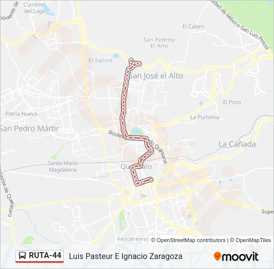 RUTA-44 Bus Line Map