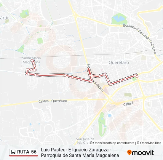 RUTA-56 Bus Line Map