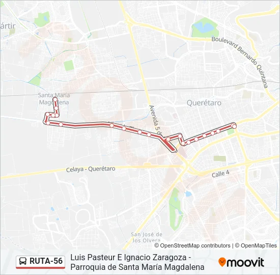 RUTA-56 Bus Line Map