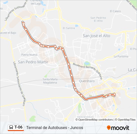 T-06 Bus Line Map