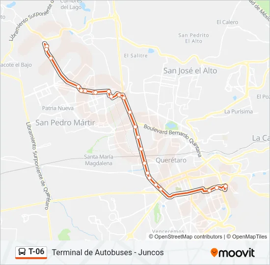 T-06 Bus Line Map