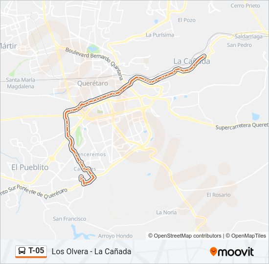 T-05 Bus Line Map