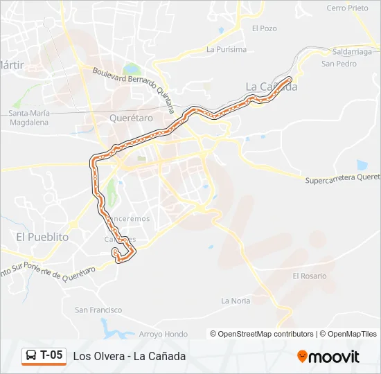 T-05 Bus Line Map