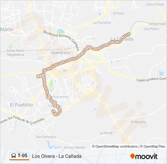T-05 Bus Line Map