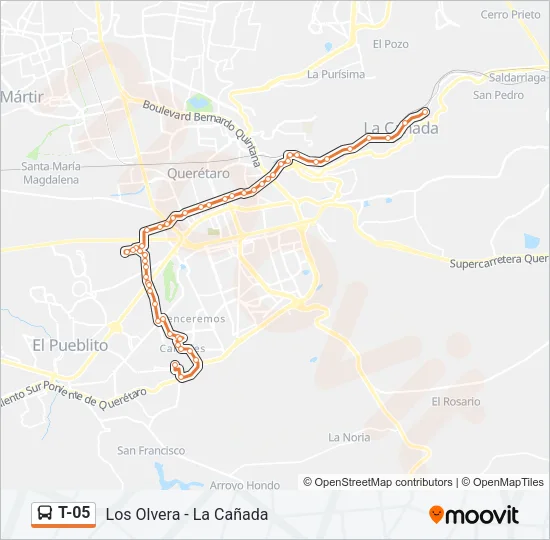 T-05 Bus Line Map