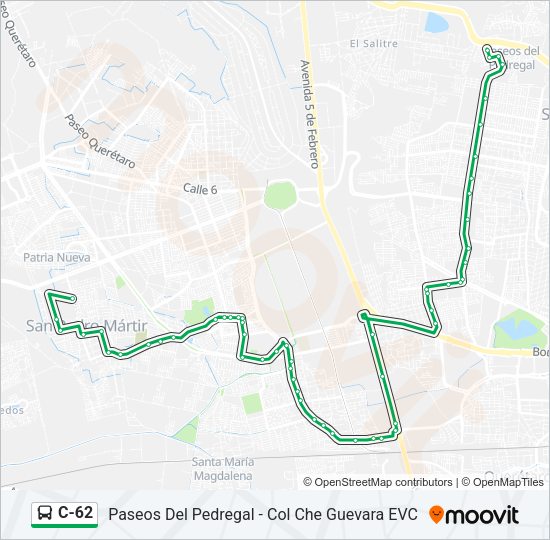 C-62 Bus Line Map