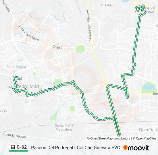 C-62 Bus Line Map