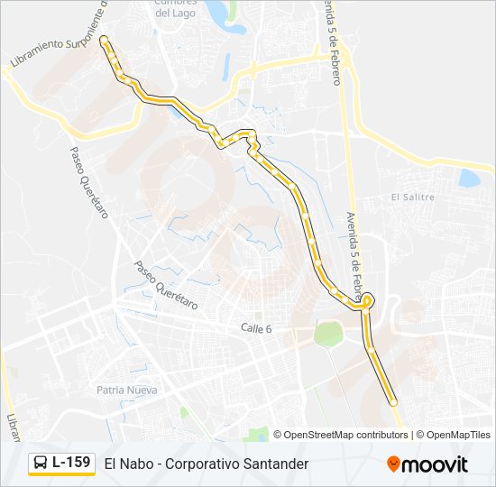 L-159 Bus Line Map