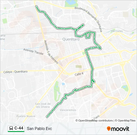 C-44 Bus Line Map