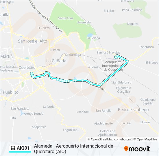 AIQ01 Bus Line Map