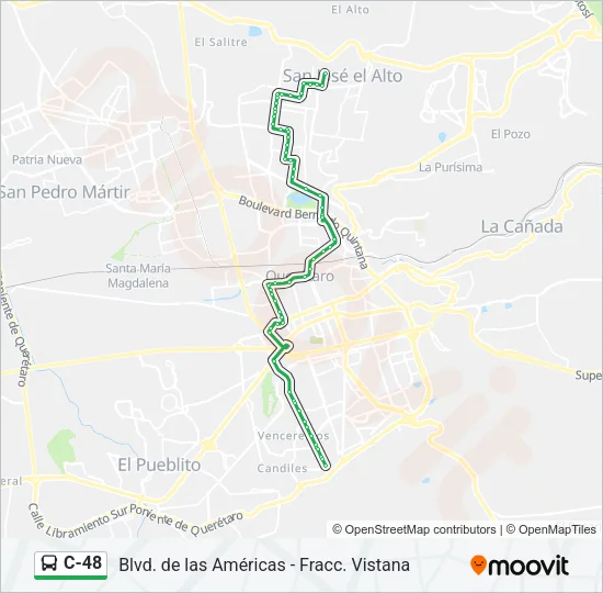 C-48 Bus Line Map