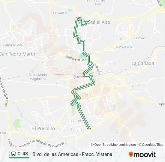 C-48 Bus Line Map