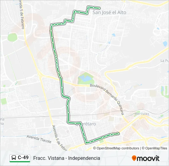 C-49 Bus Line Map