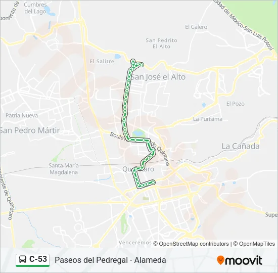 C-53 Bus Line Map