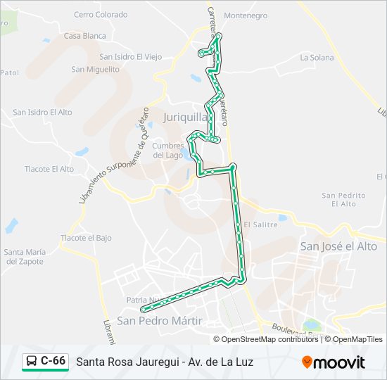 C-66 Bus Line Map