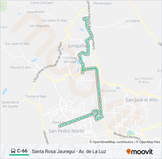 C-66 Bus Line Map