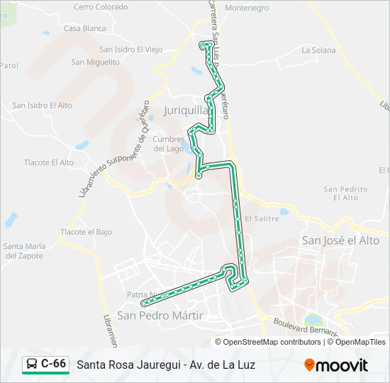 C-66 Bus Line Map