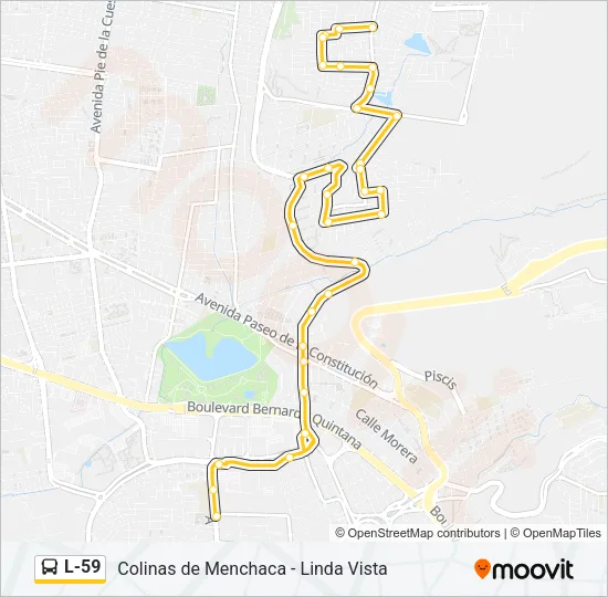 L-59 Bus Line Map