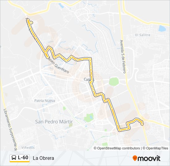 L-60 Bus Line Map