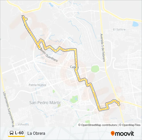 L-60 Bus Line Map