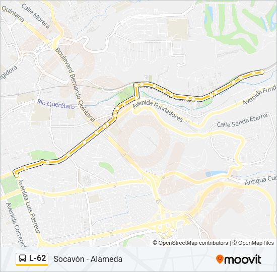 L-62 Bus Line Map