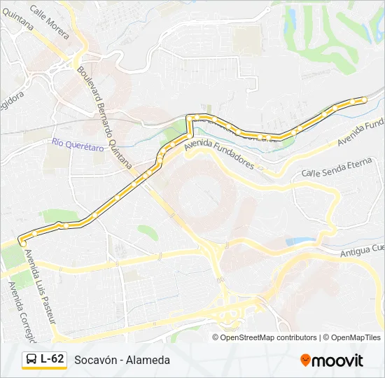 L-62 Bus Line Map