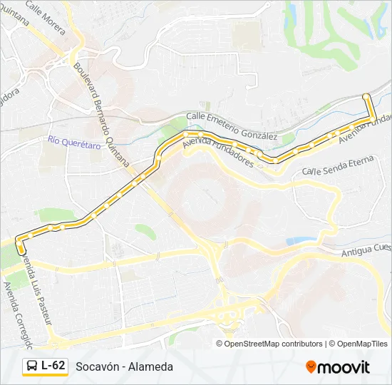 L-62 Bus Line Map
