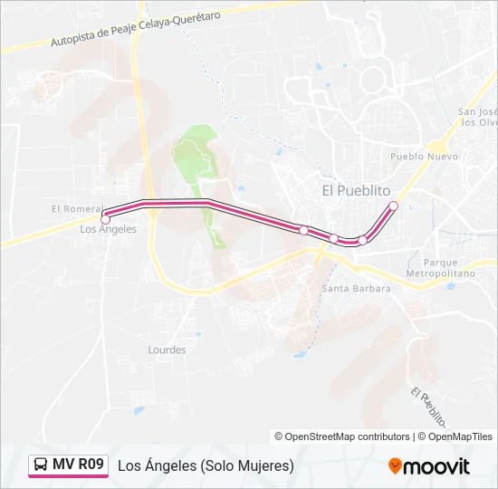 MV R09 Bus Line Map