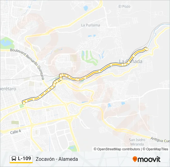 L-109 Bus Line Map