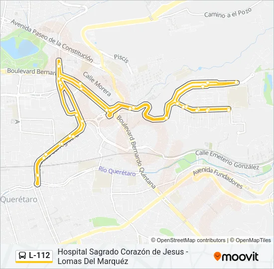L-112 Bus Line Map