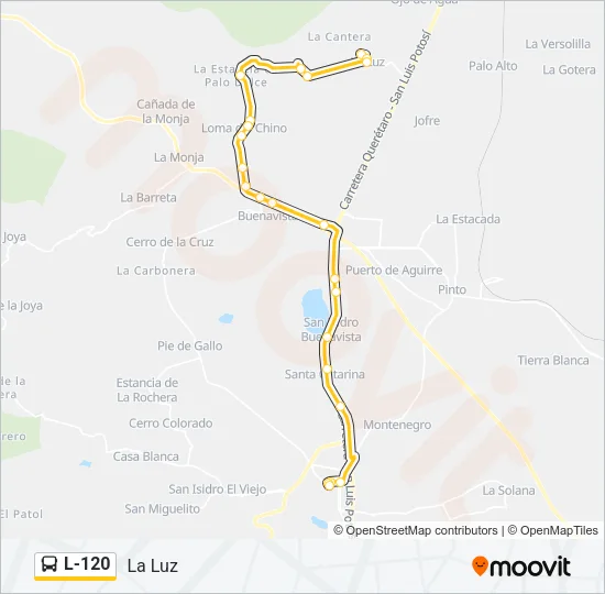 L-120 Bus Line Map