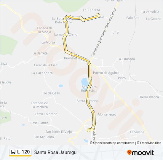 L-120 Bus Line Map