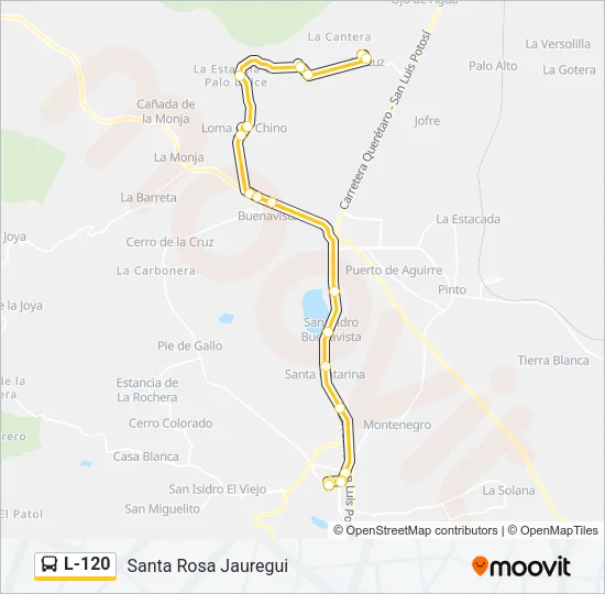 L-120 Bus Line Map