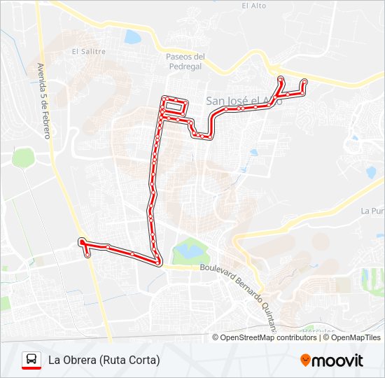 C-21 CORTA Bus Line Map
