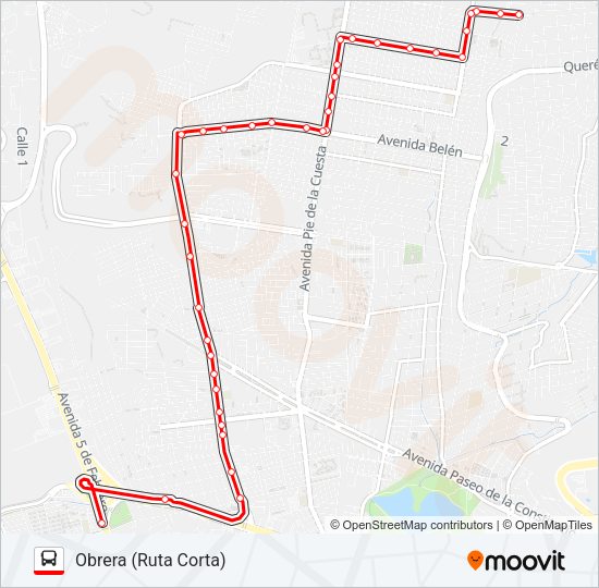 T-03 CORTA Bus Line Map