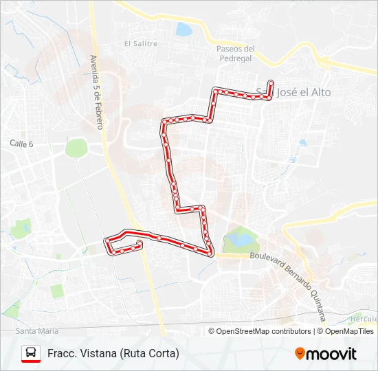 T-03 CORTA Bus Line Map