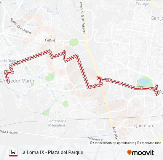 T-13 CORTA Bus Line Map