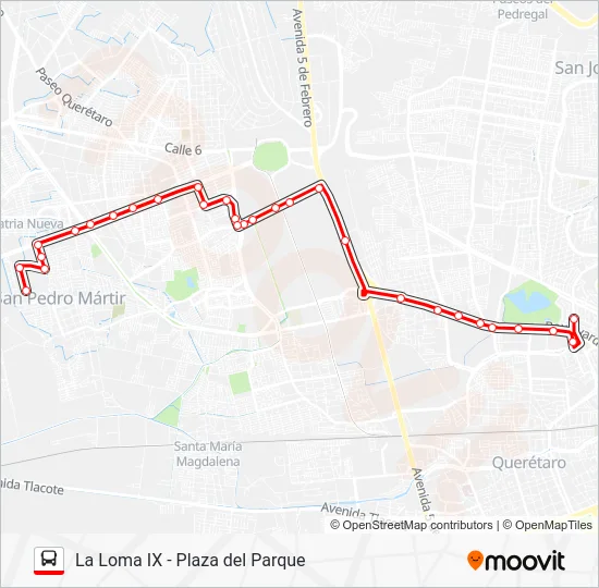 T-13 CORTA Bus Line Map