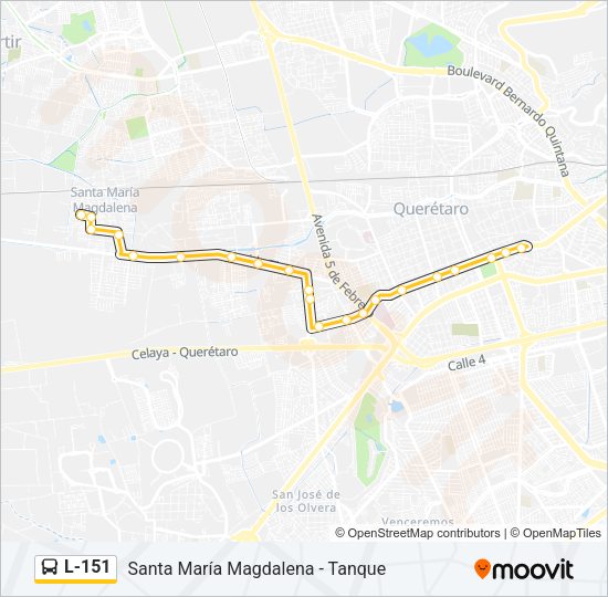 L-151 Bus Line Map