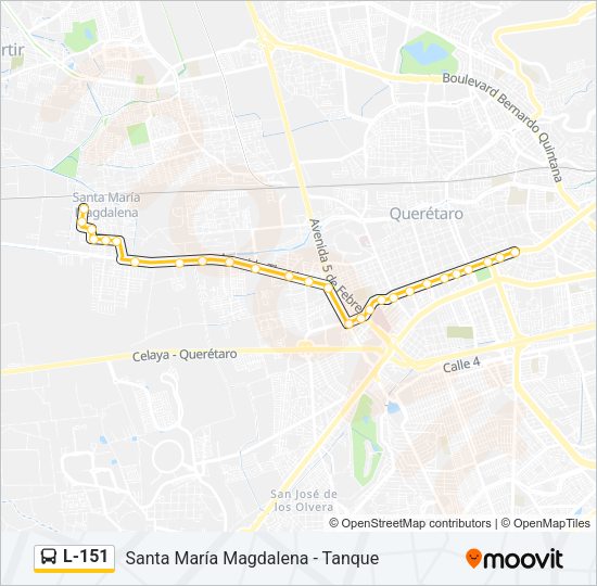 L-151 Bus Line Map
